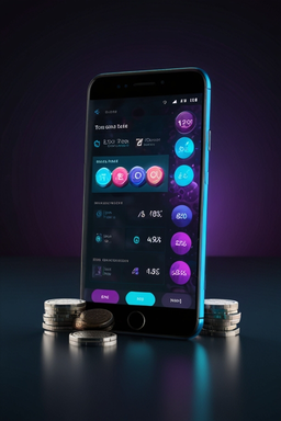 Smartphone with Riverspin Casino app